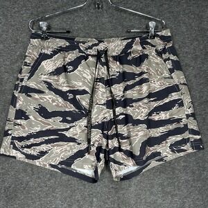Savage Tacticians Swim Shorts Mens M Tiger Stripe Camo Lined 5" inseam